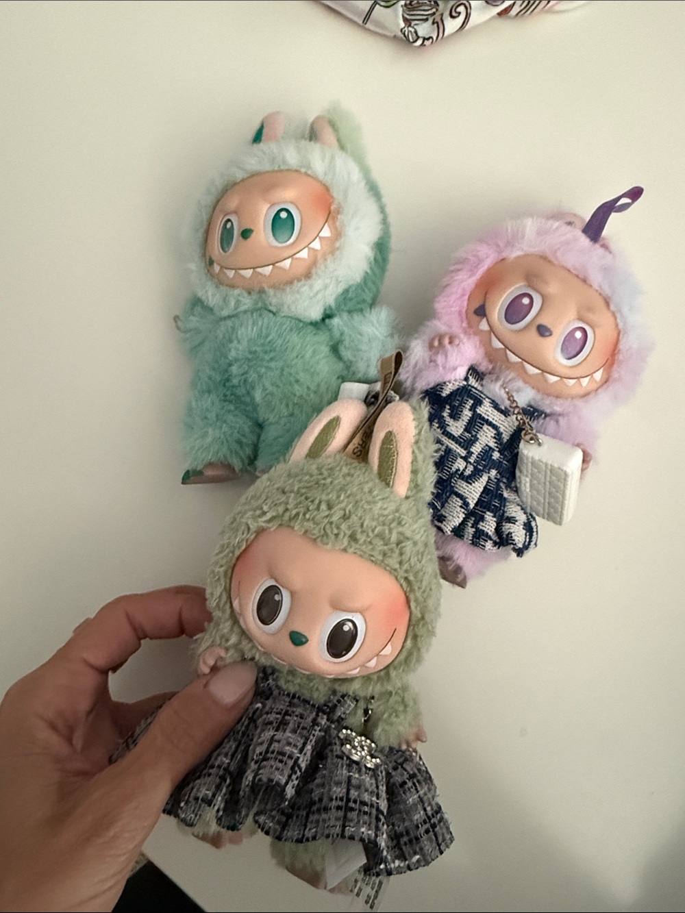 Plush Bunny Monster Doll - Green Fuzzy Character Toy